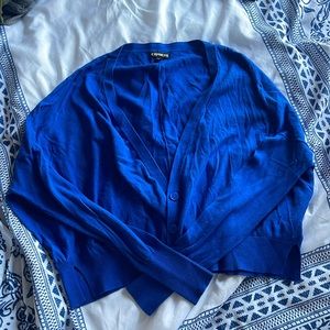 Blue express cardigan